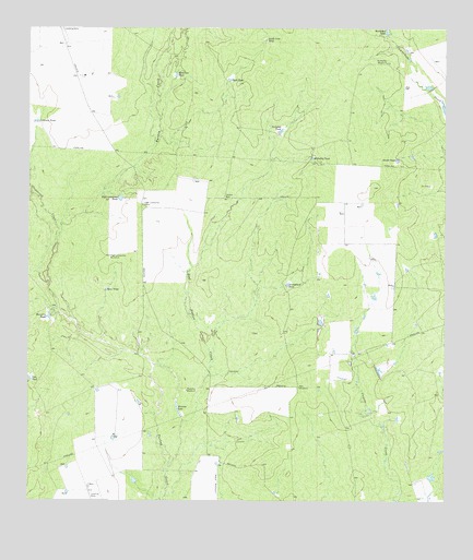 Beef Hollow Creek, TX USGS Topographic Map