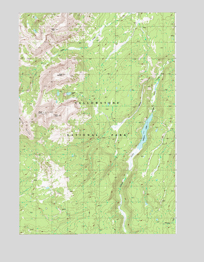 Mount Holmes, WY USGS Topographic Map