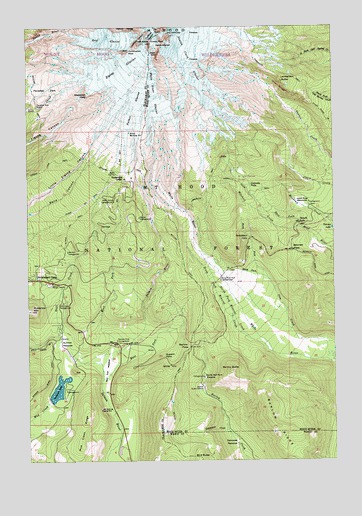 Mount Hood South, OR USGS Topographic Map