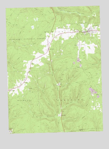 Mount Jewett, PA USGS Topographic Map