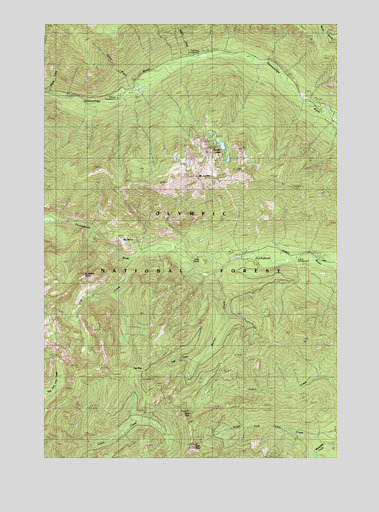 Mount Jupiter, WA USGS Topographic Map