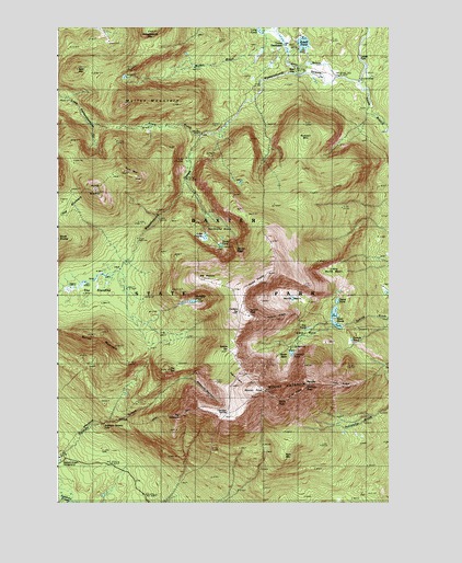 Mount Katahdin, ME USGS Topographic Map