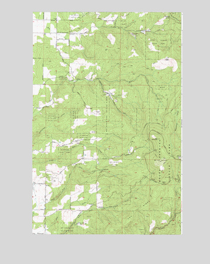Mount Kit Carson, WA USGS Topographic Map