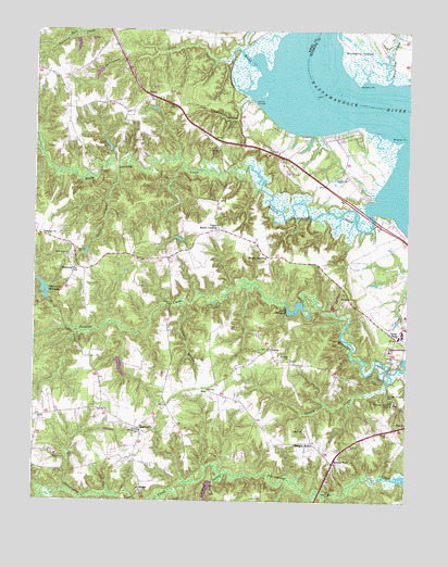 Mount Landing, VA USGS Topographic Map