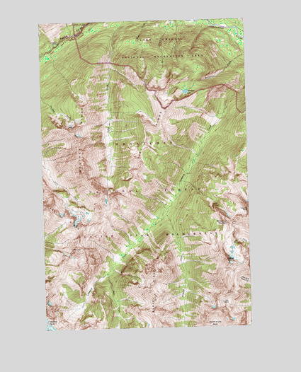 Mount Lyall, WA USGS Topographic Map
