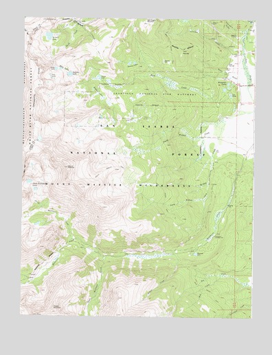Mount Massive, CO USGS Topographic Map