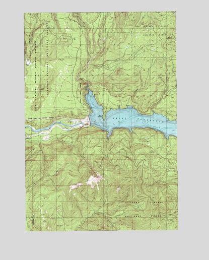 Mount Mitchell, WA USGS Topographic Map