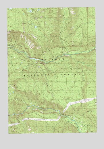 Mount Mitchell, OR USGS Topographic Map