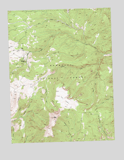 Mount Moriah, NV USGS Topographic Map