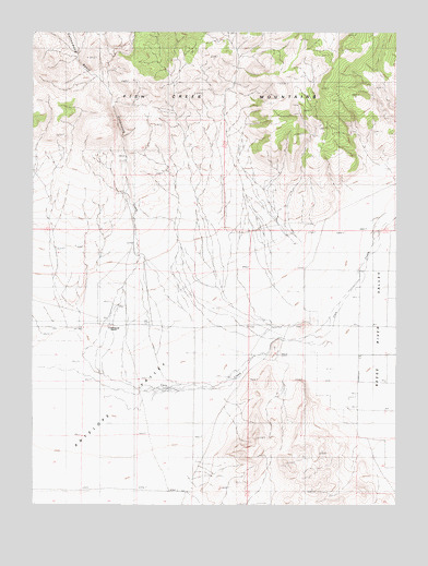 Mount Moses SE, NV USGS Topographic Map