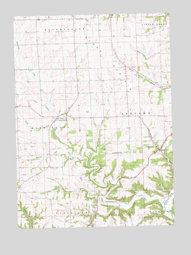Beetown, WI USGS Topographic Map
