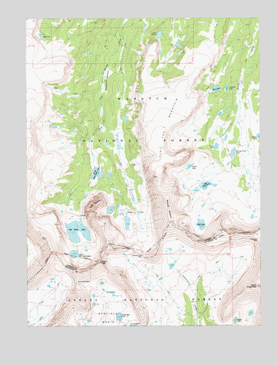 Mount Powell, UT USGS Topographic Map