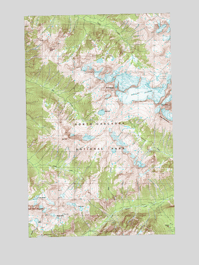 Mount Redoubt, WA USGS Topographic Map