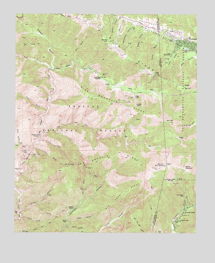 Mount San Antonio, CA USGS Topographic Map