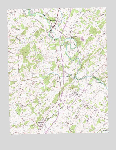 Mount Sidney, VA USGS Topographic Map