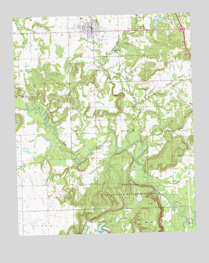 Beggs, OK USGS Topographic Map