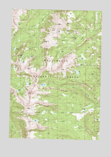 Mount Tahepia, MT USGS Topographic Map