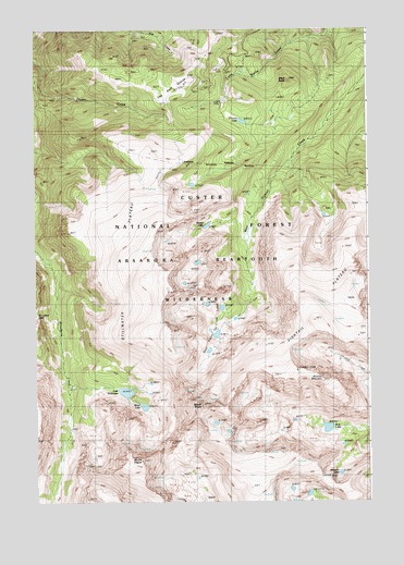 Mount Wood, MT USGS Topographic Map
