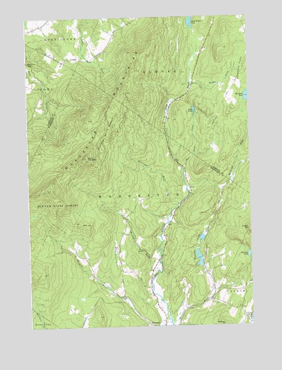 Mount Worcester, VT USGS Topographic Map