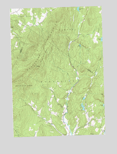 Mount Worcester, VT USGS Topographic Map