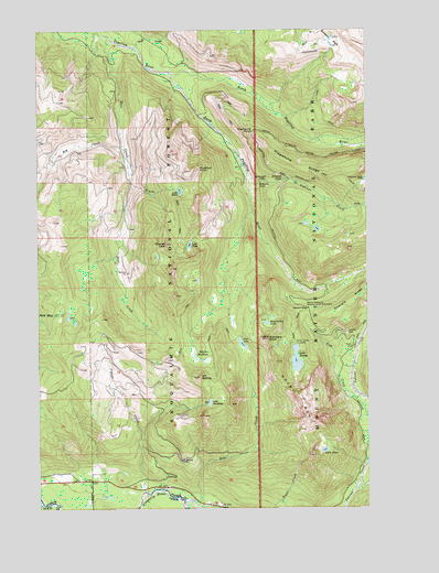 Mount Wow, WA USGS Topographic Map