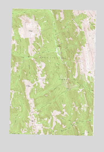 Mount Wright, MT USGS Topographic Map