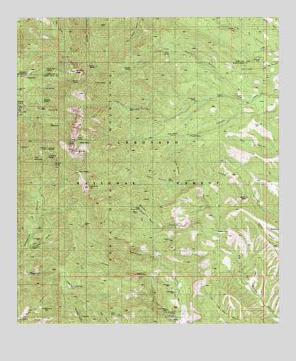 Mount Wrightson, AZ USGS Topographic Map