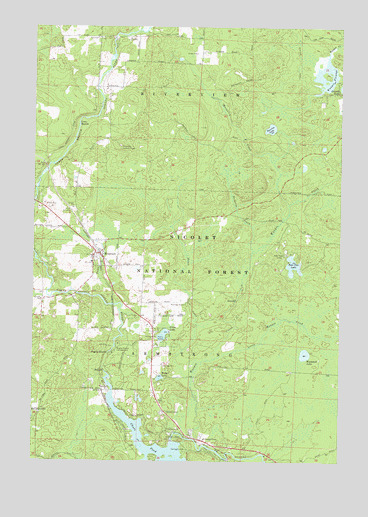 Mountain, WI USGS Topographic Map