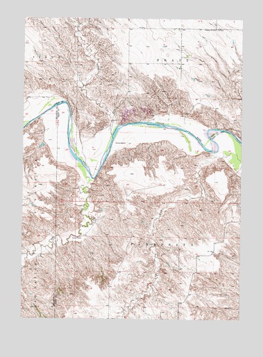 Mouth of Little Dog Creek, SD USGS Topographic Map