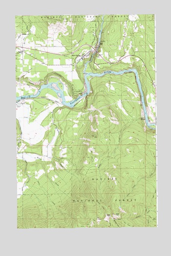 Moyie Springs, ID USGS Topographic Map