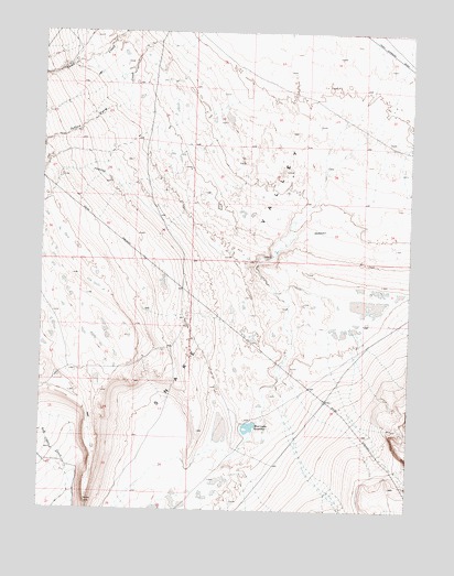 Mud Lake Reservoir, UT USGS Topographic Map