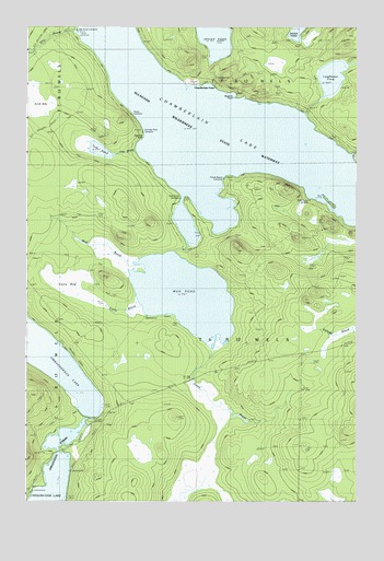 Mud Pond, ME USGS Topographic Map