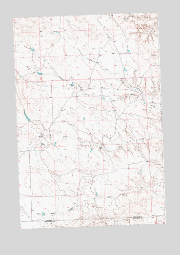 Mud Spring, MT USGS Topographic Map