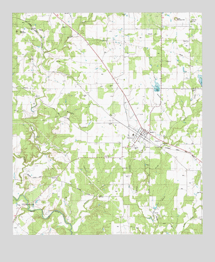 Mullin, TX USGS Topographic Map