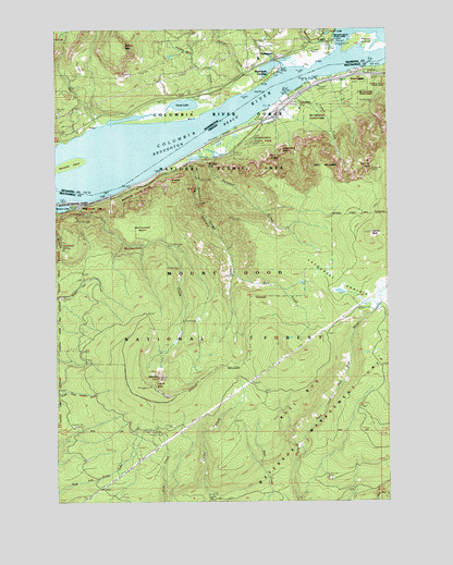 Multnomah Falls, OR USGS Topographic Map