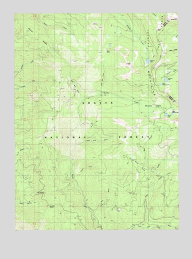 Mumbo Basin, CA USGS Topographic Map