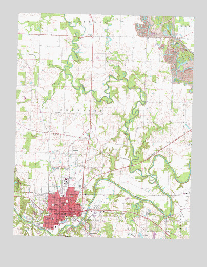 Murphysboro, IL USGS Topographic Map