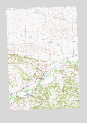 Musselshell, MT USGS Topographic Map