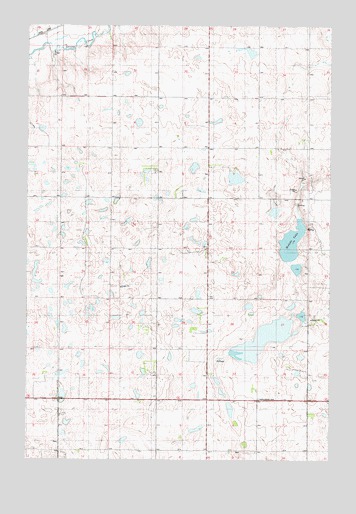 Mutske Lake, SD USGS Topographic Map