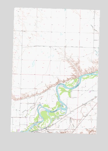 Myers, MT USGS Topographic Map