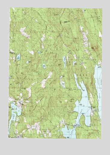 Belgrade Lakes, ME USGS Topographic Map