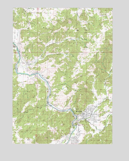 Myrtle Creek, OR USGS Topographic Map