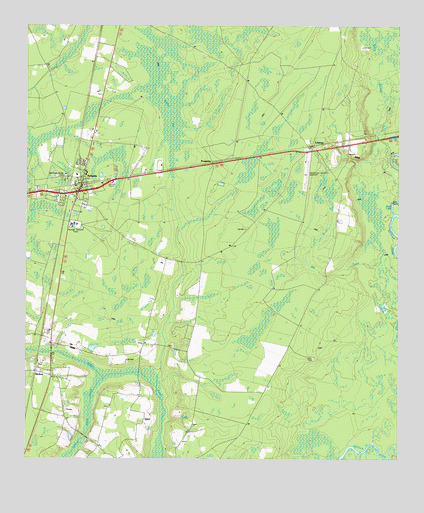 Nahunta, GA USGS Topographic Map