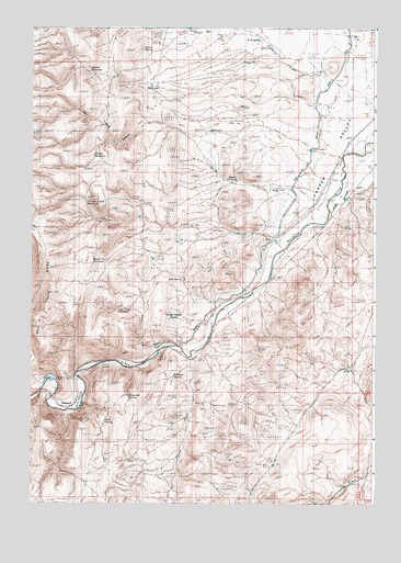 Namorf, OR USGS Topographic Map
