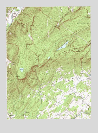 Napanoch, NY USGS Topographic Map