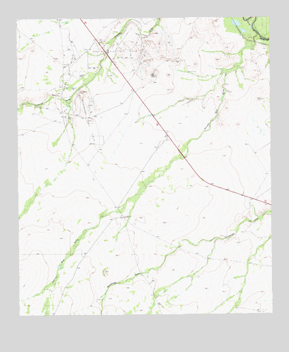 Narrow Bow Draw, TX USGS Topographic Map