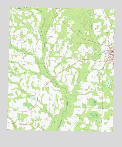 Nashville West, GA USGS Topographic Map