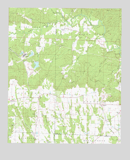 Nathan, AR USGS Topographic Map