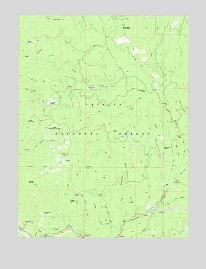 Naufus Creek, CA USGS Topographic Map