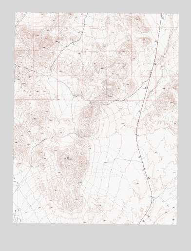 Bell Mountain, NV USGS Topographic Map